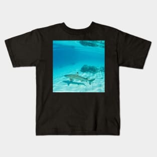 Tahiti Reef Shark & Coral Kids T-Shirt